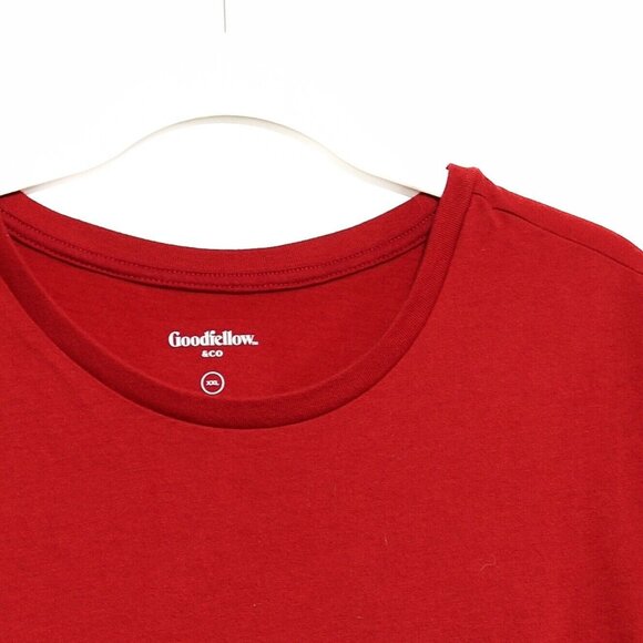 Goodfellow & Co Mens Red T-Shirt Short Sleeve Round Neck Pure Cotton Size 2XL - Picture 3 of 8
